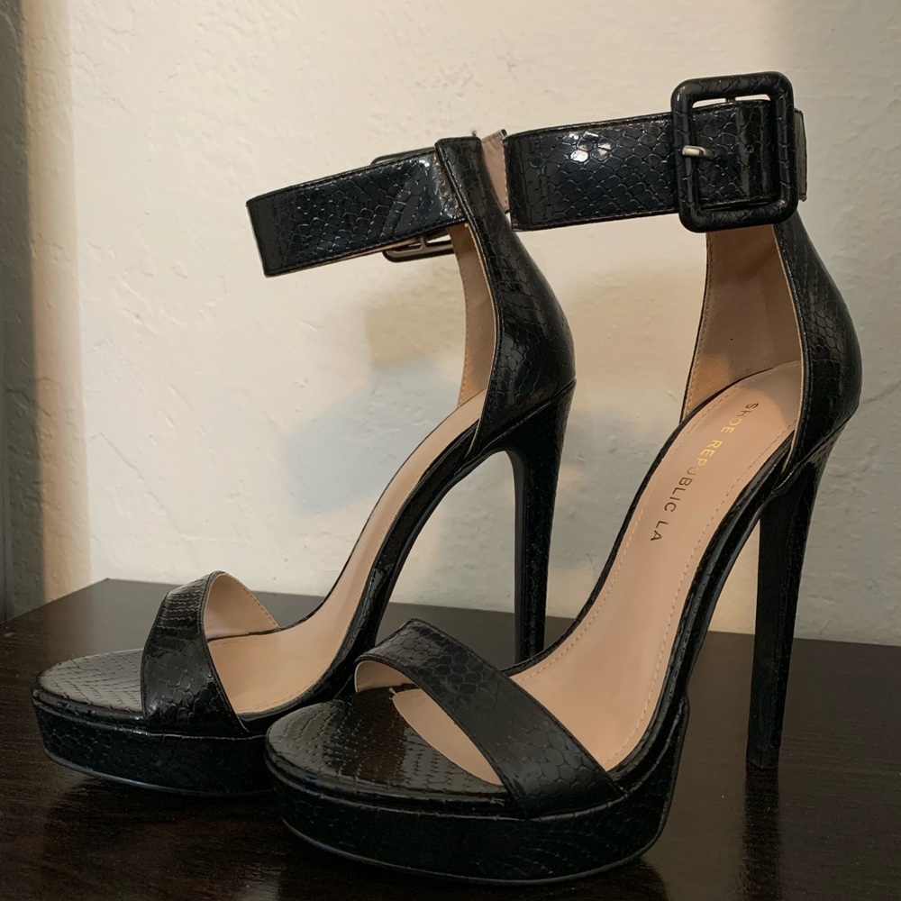 Shoe Republic LA Ankle Strap Heels